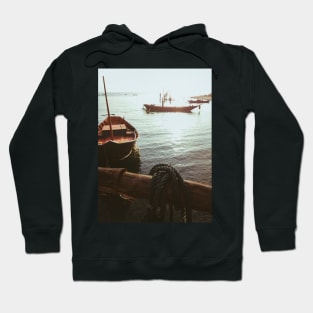 Boats at Sunset Hoodie